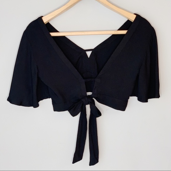 Jack by BB Dakota Tops - Jack BB Dakota kiana crop top ties in back blouse